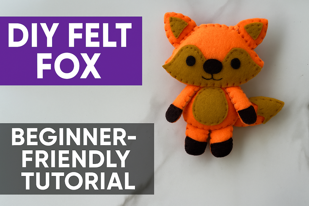 DIY Felt Fox Tutorial: How to Make a Handmade Felt Animal for Beginners