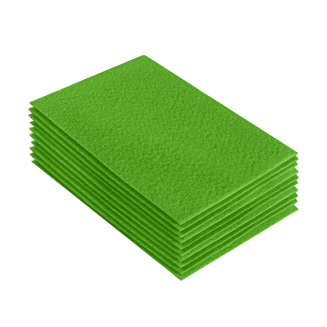 Acrylic Felt 9"X12" Sheet Packs | Lime - FabricLA.com