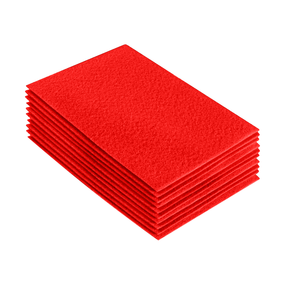 Acrylic Felt 9"X12" Sheet Packs | Hot Orange - FabricLA.com