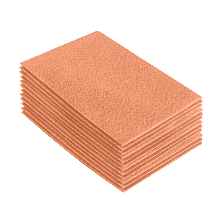 Acrylic Felt 9"X12" Sheet Packs | Light Flesh - FabricLA.com