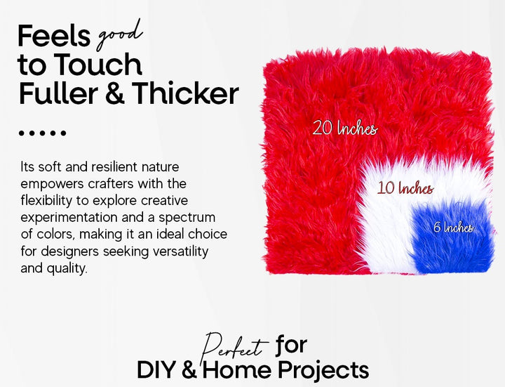 Faux Fur Fabric Squares | Baby Pink - FabricLA.com