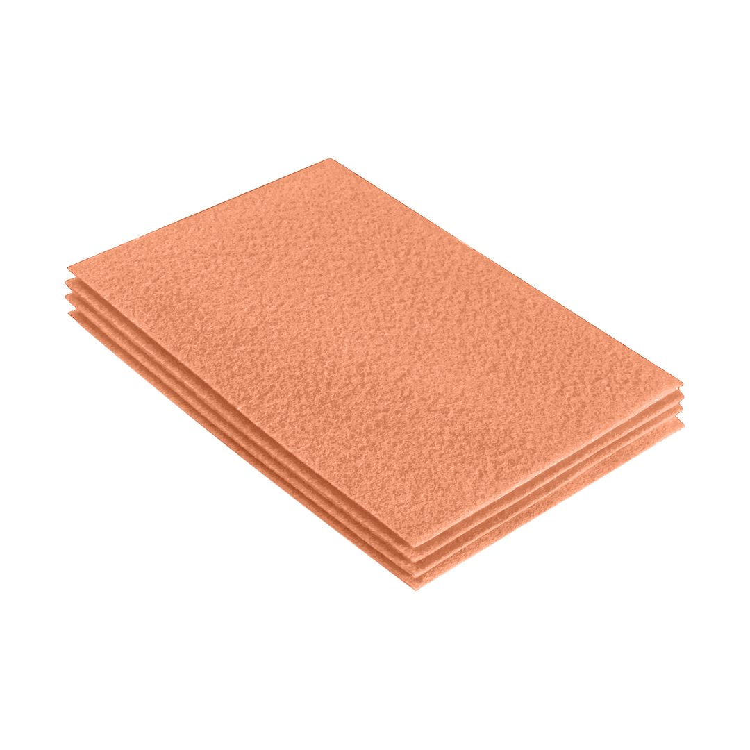 Acrylic Felt 9"X12" Sheet Packs | Light Flesh - FabricLA.com
