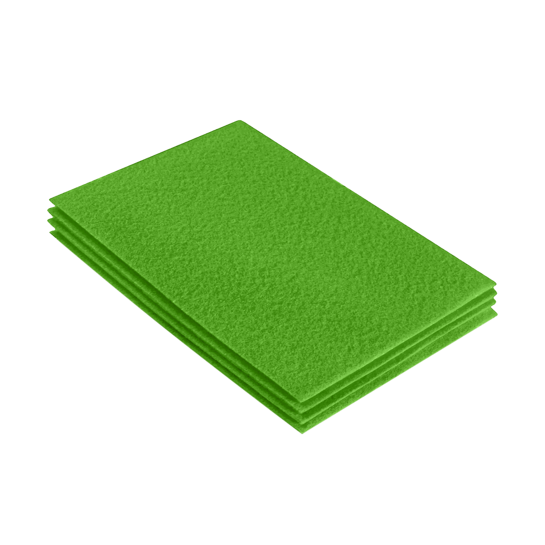 Acrylic Felt 9"X12" Sheet Packs | Lime - FabricLA.com