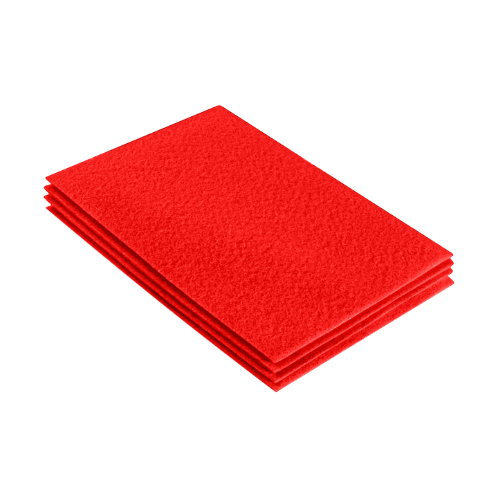 Acrylic Felt 9"X12" Sheet Packs | Hot Orange - FabricLA.com