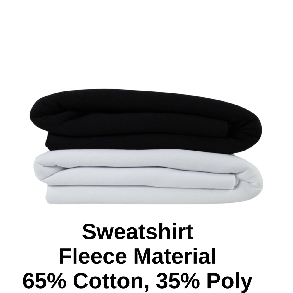 White Sweatshirt Fleece Fabric 70" Wide - Cotton Polyester Blend | FabricLA - FabricLA.com
