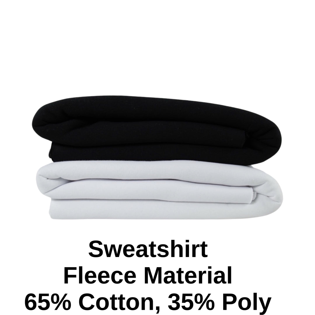 White Sweatshirt Fleece Fabric 70" Wide - Cotton Polyester Blend | FabricLA - FabricLA.com