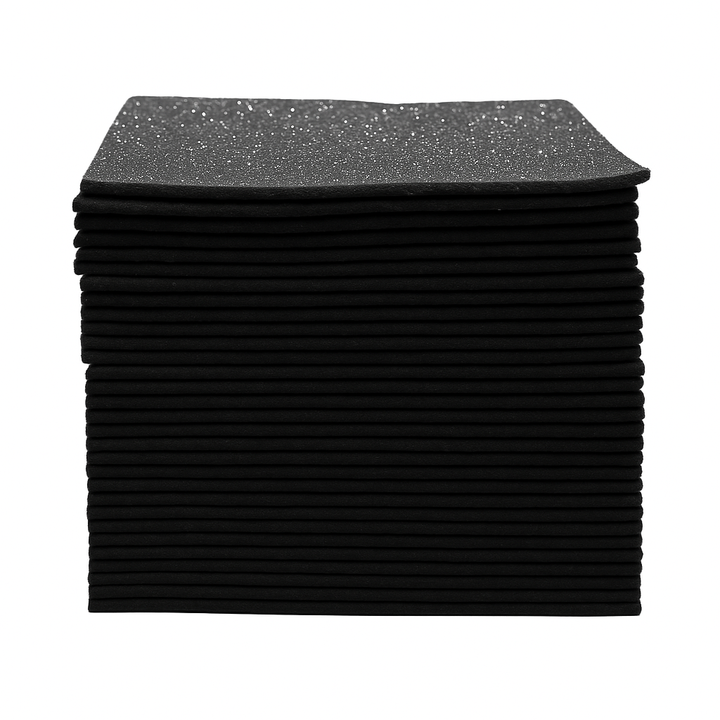 Hojas de tela de fieltro con purpurina de 9x12 pulgadas | 1,6 mm de grosor | TelaLA