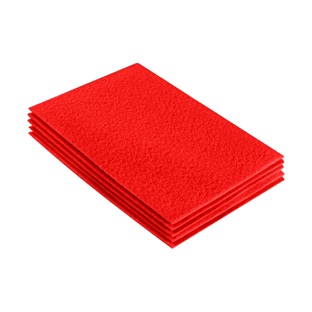 Acrylic Felt 9"X12" Sheet Packs | Hot Orange - FabricLA.com