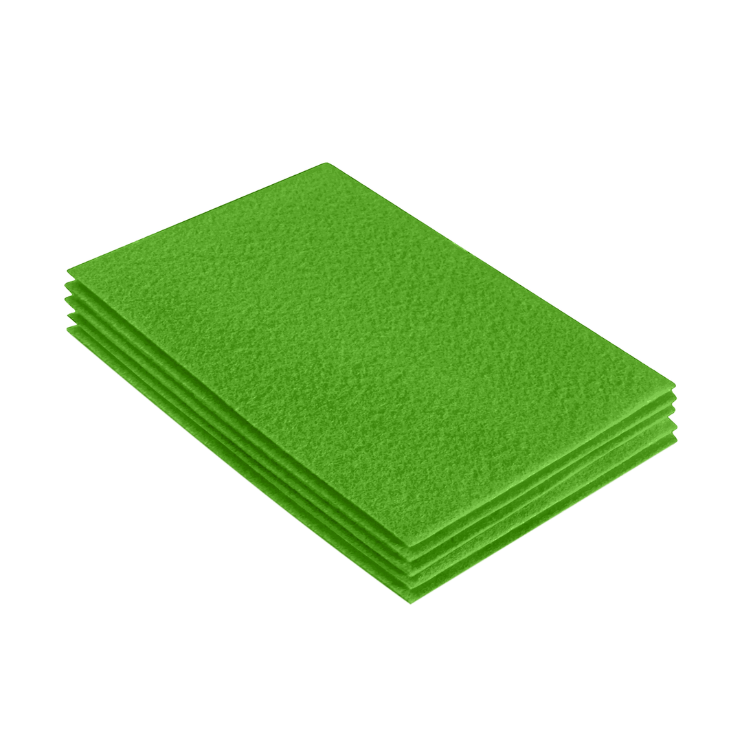 Acrylic Felt 9"X12" Sheet Packs | Lime - FabricLA.com