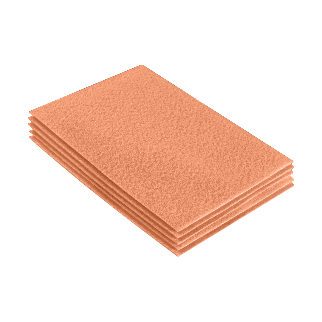 Acrylic Felt 9"X12" Sheet Packs | Light Flesh - FabricLA.com