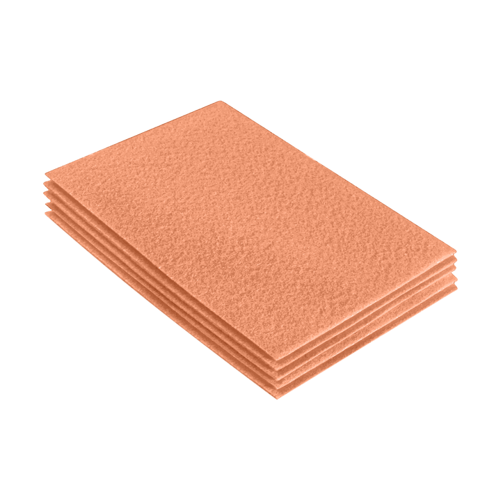 Acrylic Felt 9"X12" Sheet Packs | Light Flesh - FabricLA.com