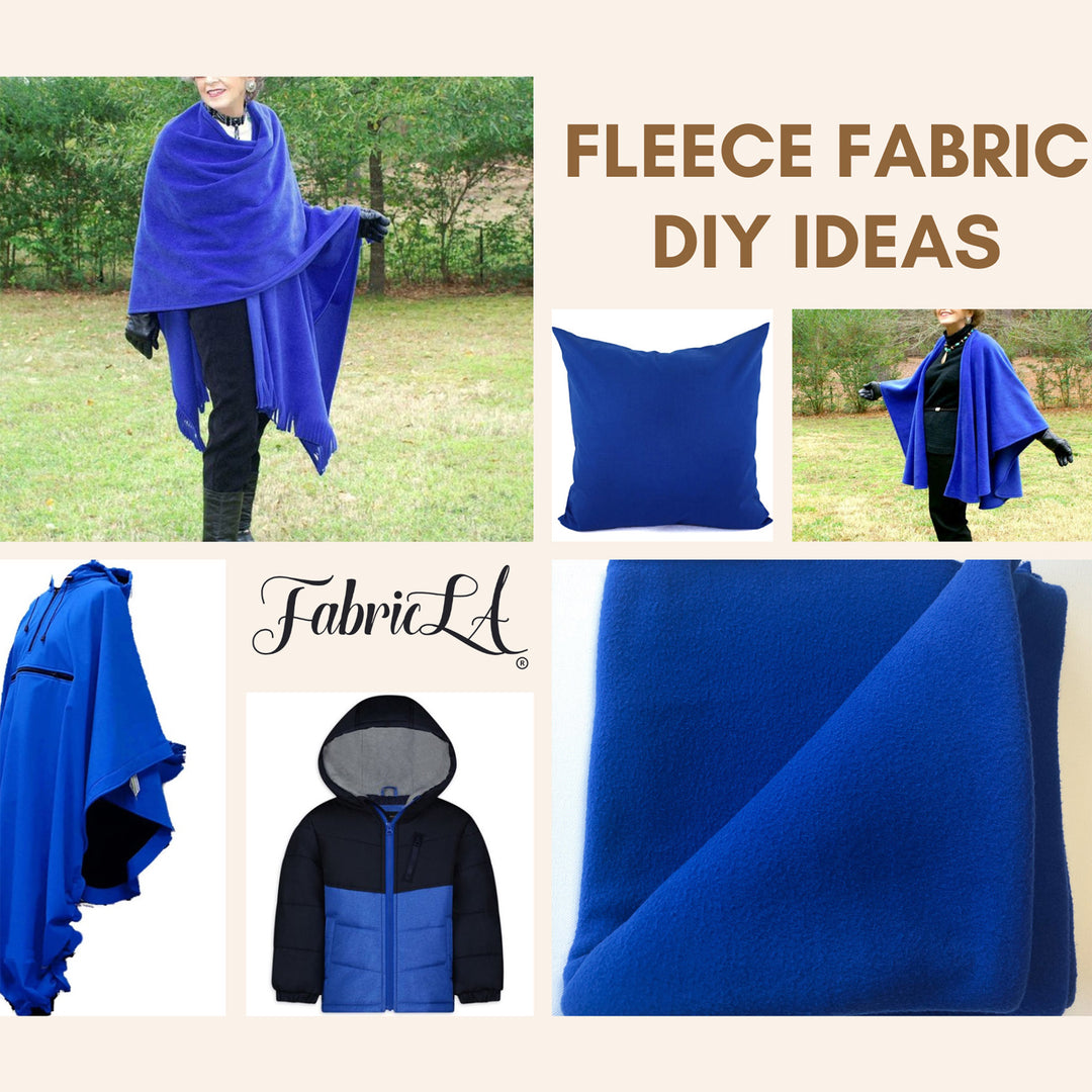 Fleece Fabric By The Yard | Charcoal - FabricLA.com