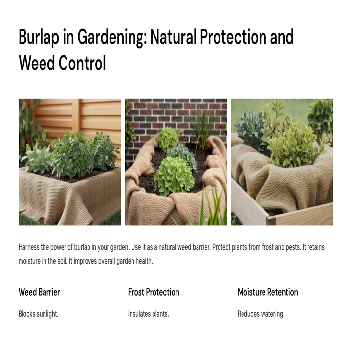 Rollo de tela de arpillera natural: yute ecológico para manualidades, decoración y eventos