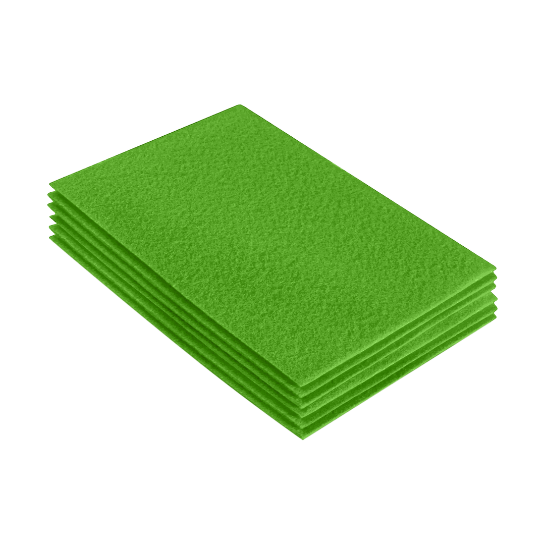 Acrylic Felt 9"X12" Sheet Packs | Lime - FabricLA.com