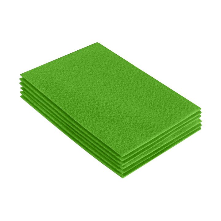 Acrylic Felt 9"X12" Sheet Packs | Lime - FabricLA.com