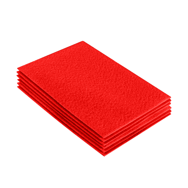 Acrylic Felt 9"X12" Sheet Packs | Hot Orange - FabricLA.com