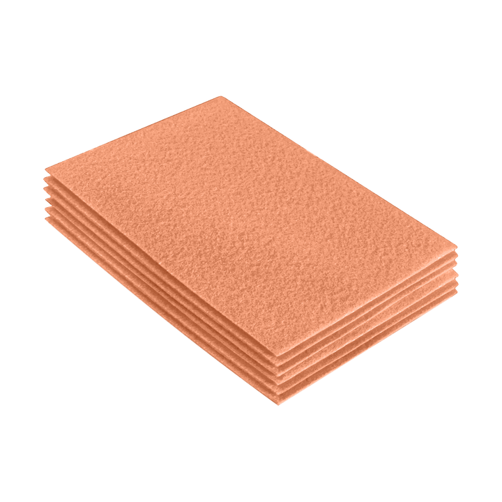 Acrylic Felt 9"X12" Sheet Packs | Light Flesh - FabricLA.com