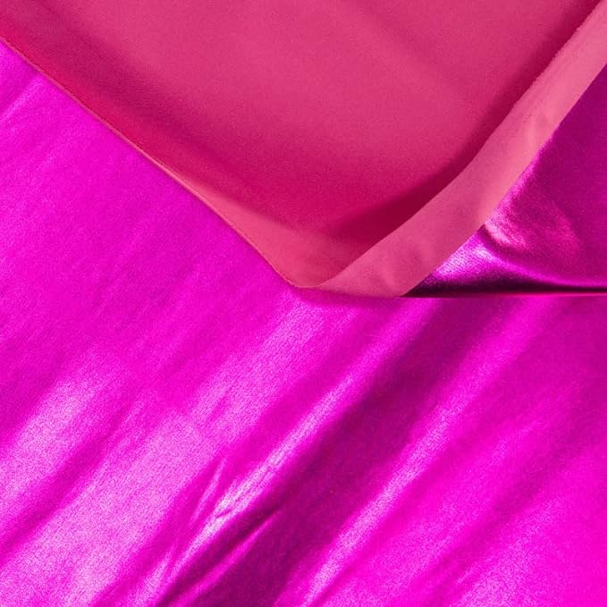 Hologram Metallic Foil Spandex Knit Fabric 4-Way Stretch, 60" Inch Wide| Multicolor - FabricLA.com