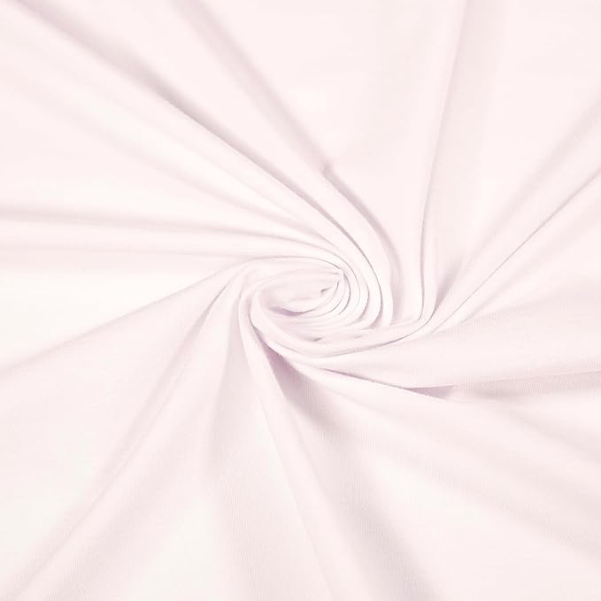 FabricLA 12oz Cotton Spandex Jersey Knit Fabric | Ivory
