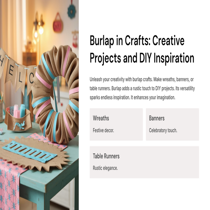 Rollo de tela de arpillera natural: yute ecológico para manualidades, decoración y eventos