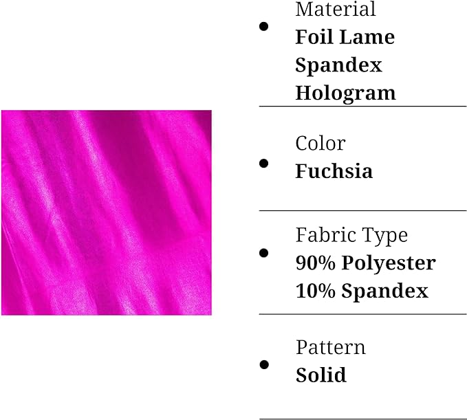 Hologram Metallic Foil Spandex Knit Fabric 4-Way Stretch, 60" Inch Wide| Multicolor - FabricLA.com