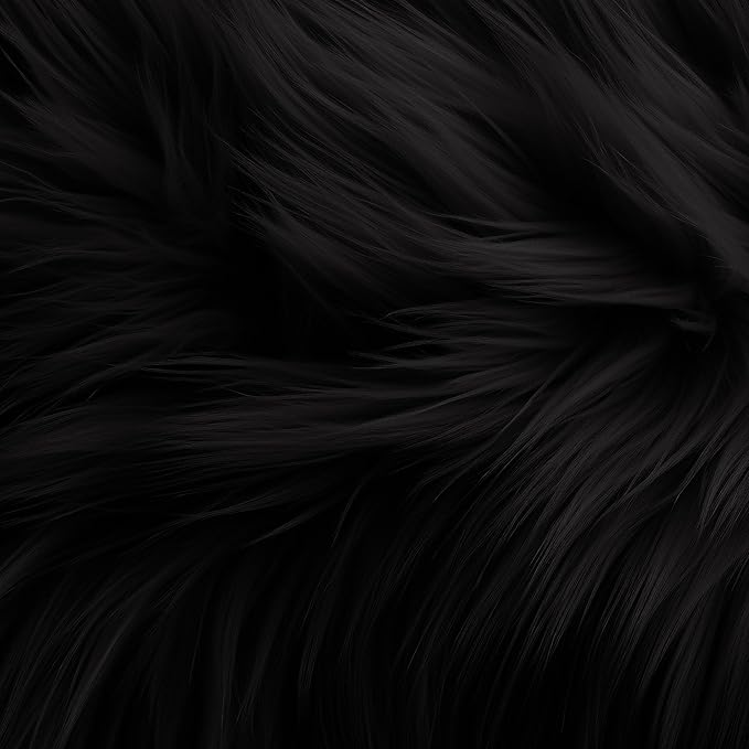 Faux Fur Fabric Squares - Shaggy Fur Patches 4x4 Inches for DIY Crafts, Chair Covers, Seat Cushions - Available in 4, 8, 16 Packs