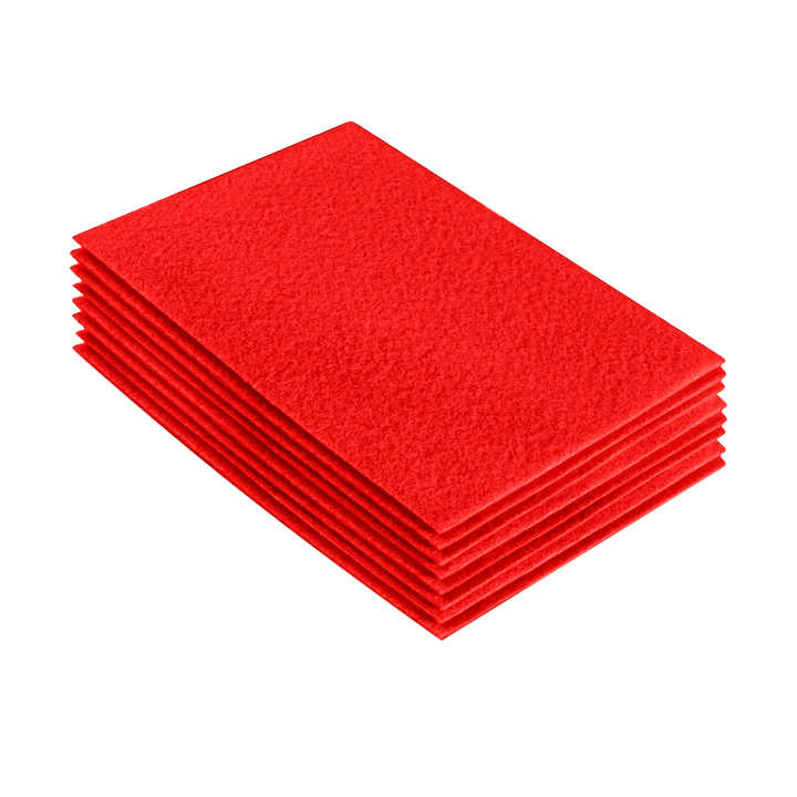 Acrylic Felt 9"X12" Sheet Packs | Hot Orange - FabricLA.com