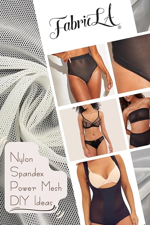 FabricLA Nylon Spandex Performance Power Mesh Fabric | Navy - FabricLA.com