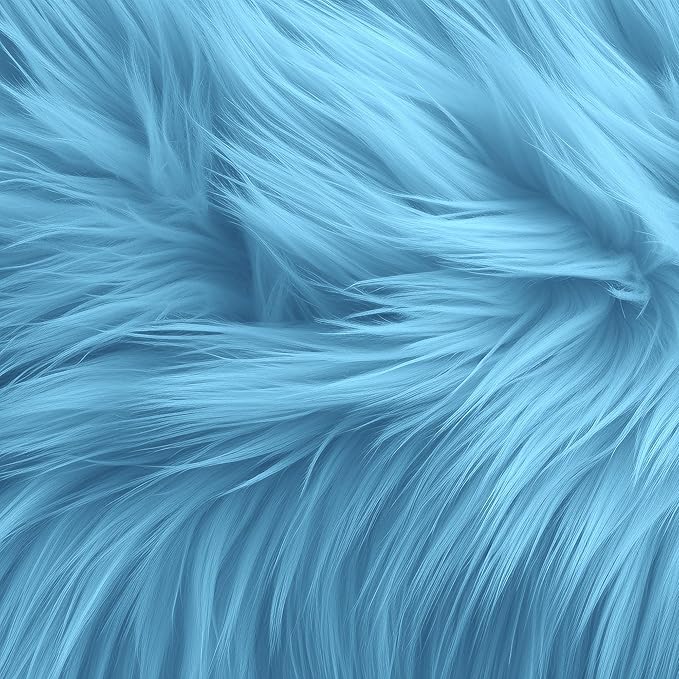 Faux Fur Fabric Squares - Shaggy Fur Patches 4x4 Inches for DIY Crafts, Chair Covers, Seat Cushions - Available in 4, 8, 16 Packs
