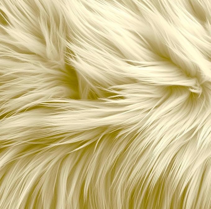Faux Fur Fabric Squares - Shaggy Fur Patches 4x4 Inches for DIY Crafts, Chair Covers, Seat Cushions - Available in 4, 8, 16 Packs