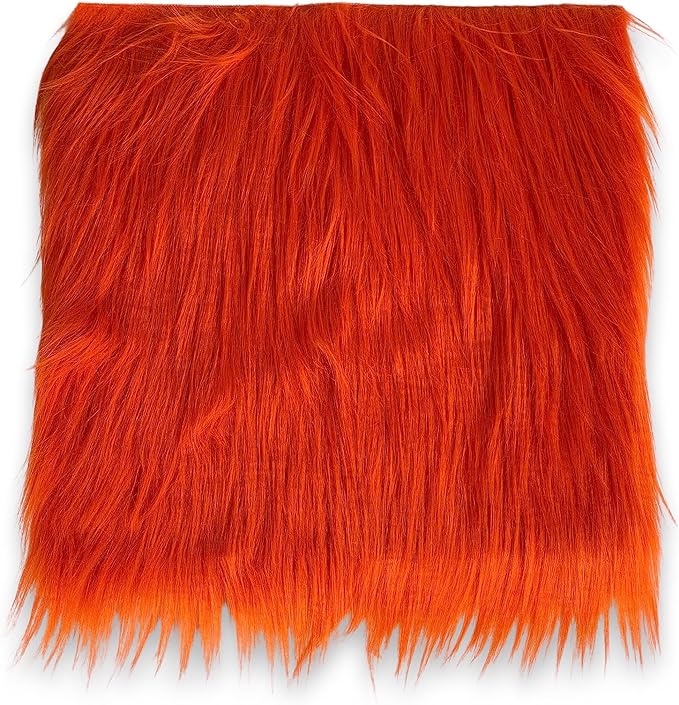 FabricLA Faux Fur Fabric - 8 Pieces Square Fur Material Fabric - 10" X 10" Inches (25cm x 25cm) - Shaggy Fur Patches Fabric Cuts Chair Cover Seat Cushion for DIY Craft -Multi Color - FabricLA.com