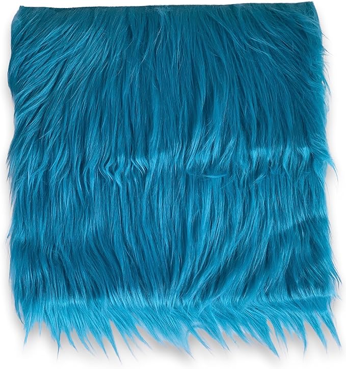 FabricLA Faux Fur Fabric - 8 Pieces Square Fur Material Fabric - 10" X 10" Inches (25cm x 25cm) - Shaggy Fur Patches Fabric Cuts Chair Cover Seat Cushion for DIY Craft -Multi Color - FabricLA.com