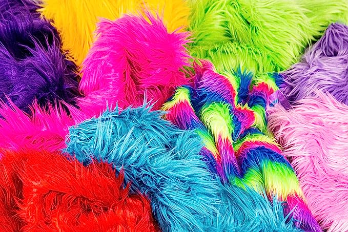 FabricLA Faux Fur Fabric Scraps | Many Colors - FabricLA.com