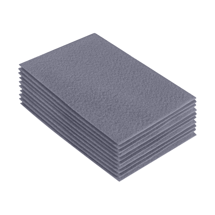 Acrylic Felt 9"X12" Sheet Packs | Grey - FabricLA.com