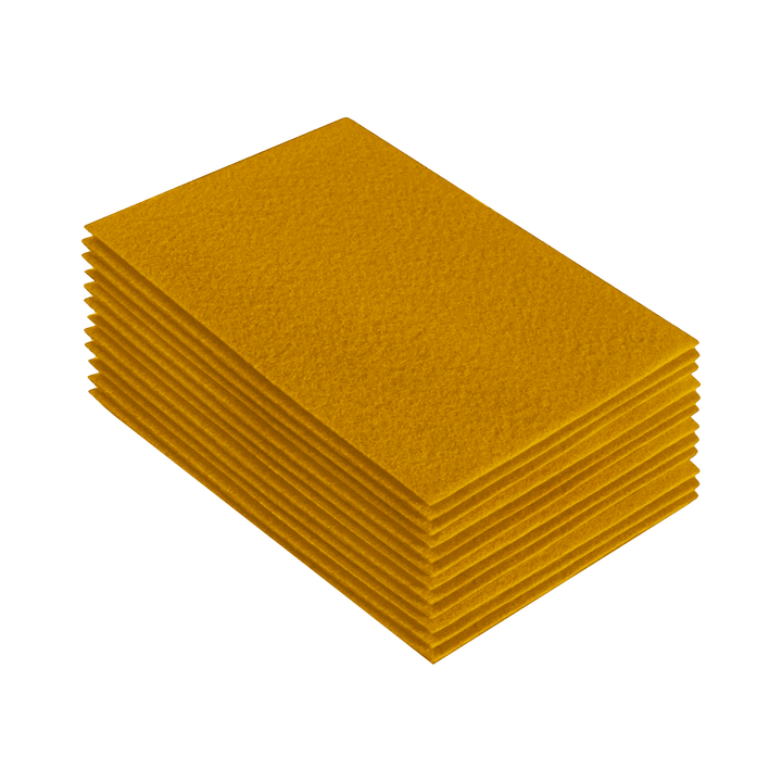 Acrylic Felt 9"X12" Sheet Packs | Antique Gold - FabricLA.com