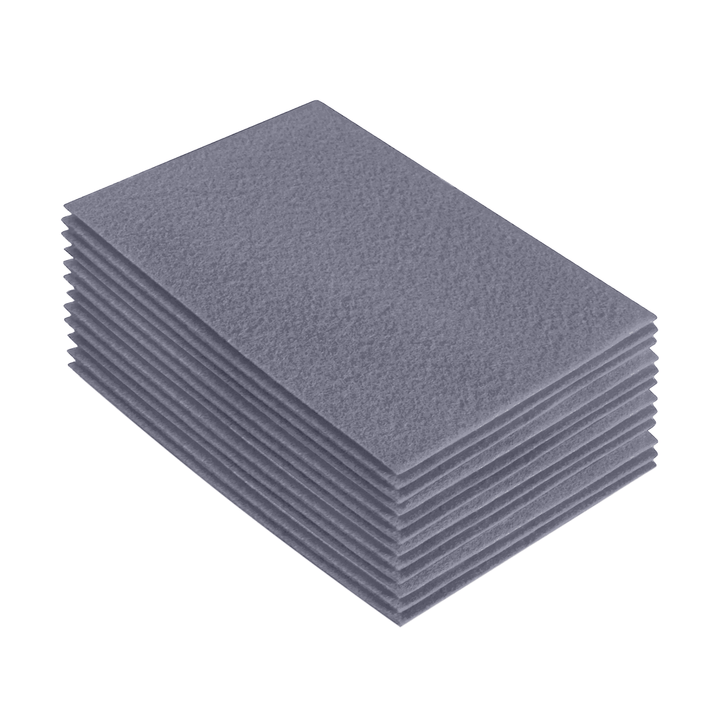 Acrylic Felt 9"X12" Sheet Packs | Grey - FabricLA.com