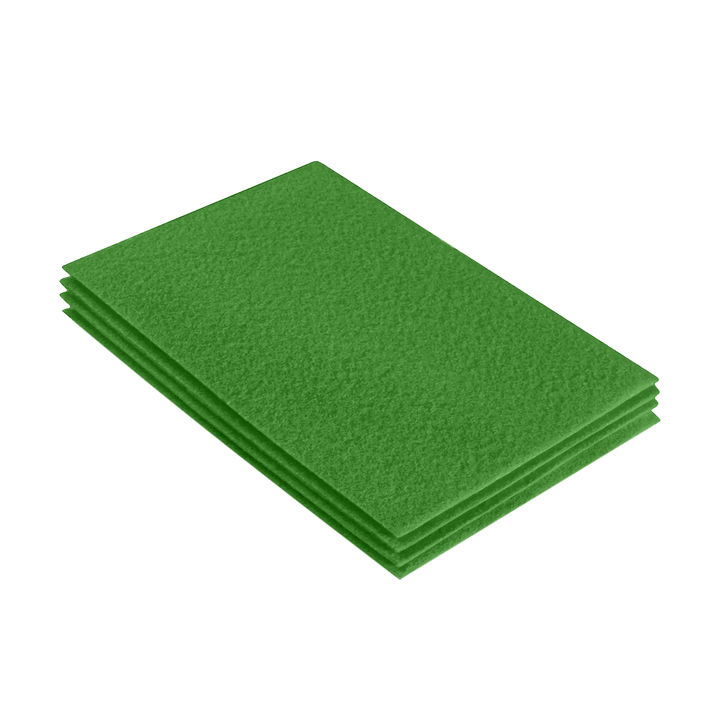 Acrylic Felt 9"X12" Sheet Packs | Green - FabricLA.com