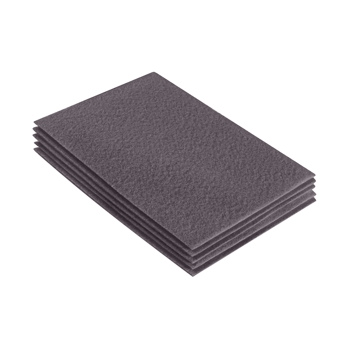 Acrylic Felt 9"X12" Sheet Packs | Platinum Gray - FabricLA.com