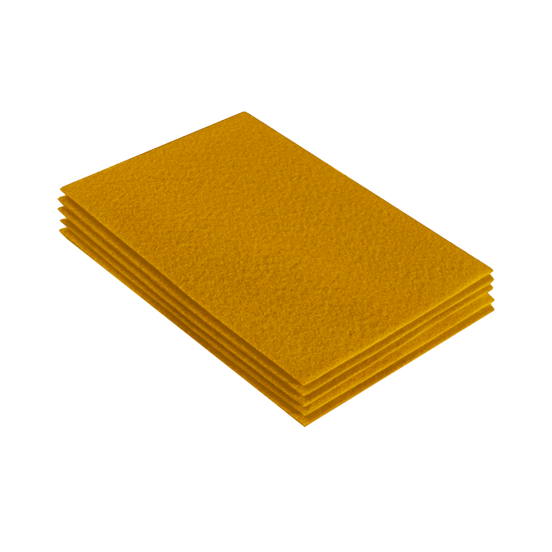 Acrylic Felt 9"X12" Sheet Packs | Antique Gold - FabricLA.com