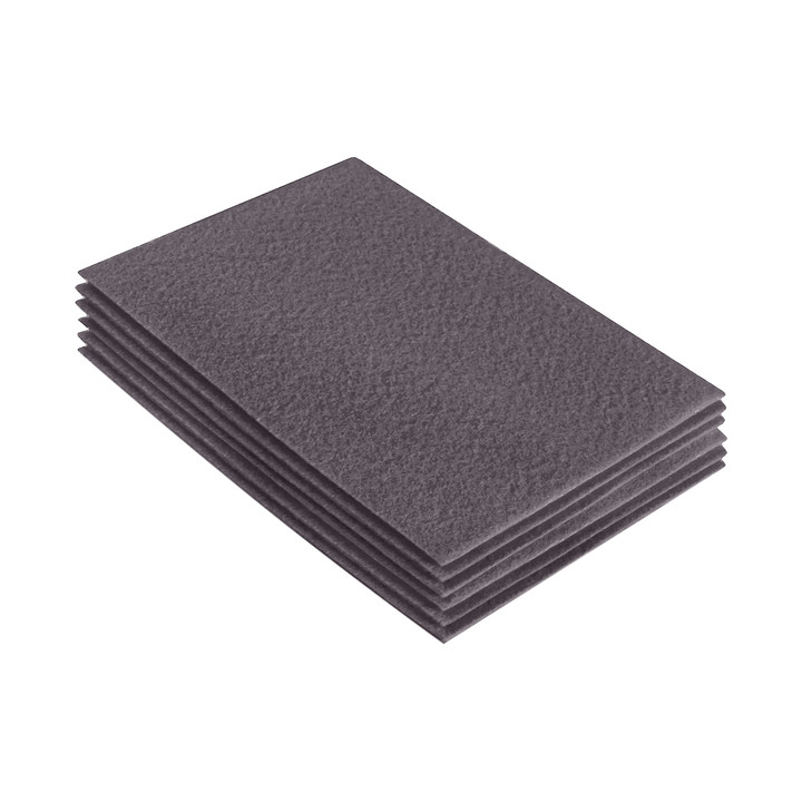 Acrylic Felt 9"X12" Sheet Packs | Platinum Gray - FabricLA.com