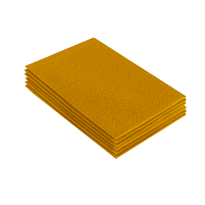 Acrylic Felt 9"X12" Sheet Packs | Antique Gold - FabricLA.com