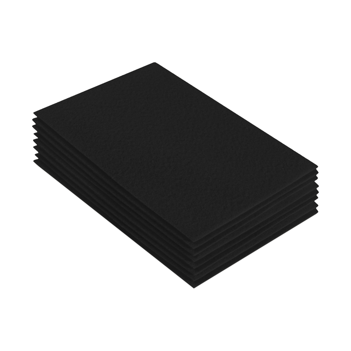 Acrylic Felt 9"X12" Sheet Packs | Black - FabricLA.com