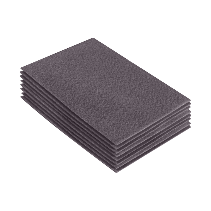 Acrylic Felt 9"X12" Sheet Packs | Platinum Gray - FabricLA.com