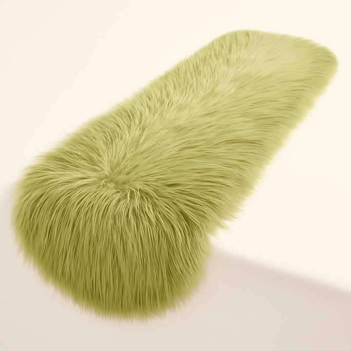 Faux Fur Table Runners – Elegant Decor for Every Occasion - Apple Green