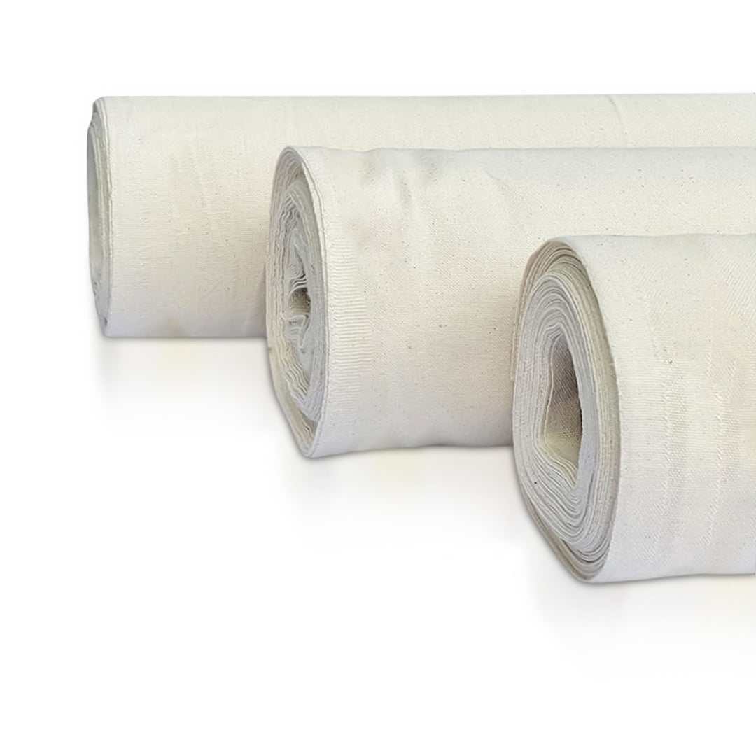 Tela de lona de algodón | Lona de pato cortada a medida - 62 pulgadas de ancho - 7 OZ Color natural