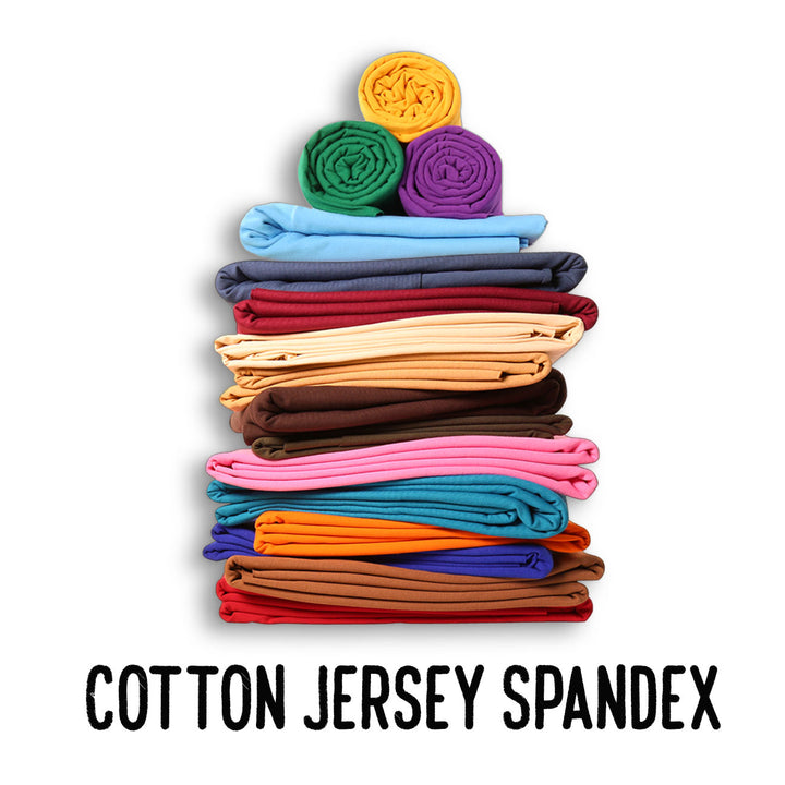 FabricLA 10 oz Cotton Spandex Jersey Fabric – Soft, Stretchy Knit Fabric for T-Shirts and Apparel