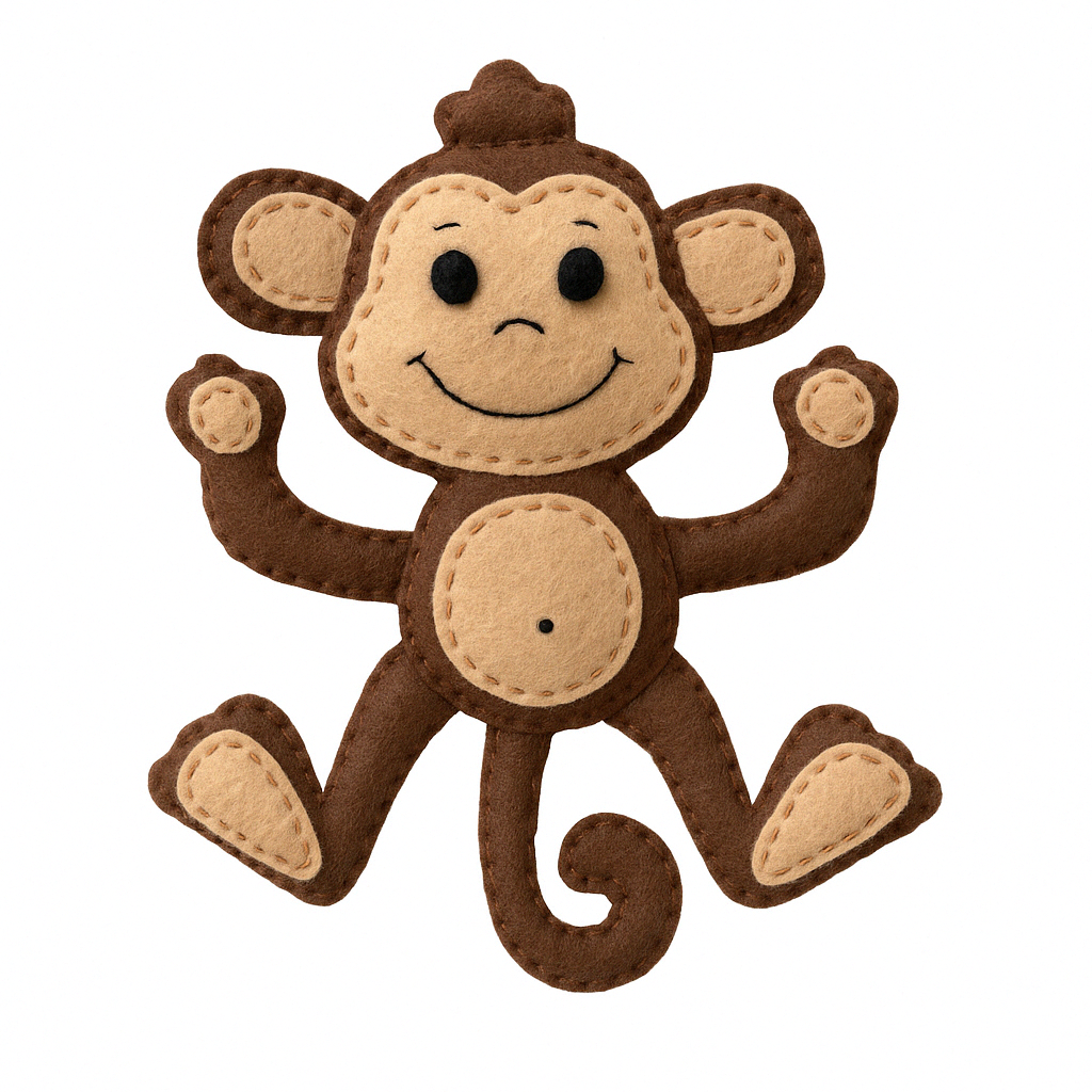 Create & Give Back: DIY Felt Monkey Kit – Fun, Easy, and Meaningful!