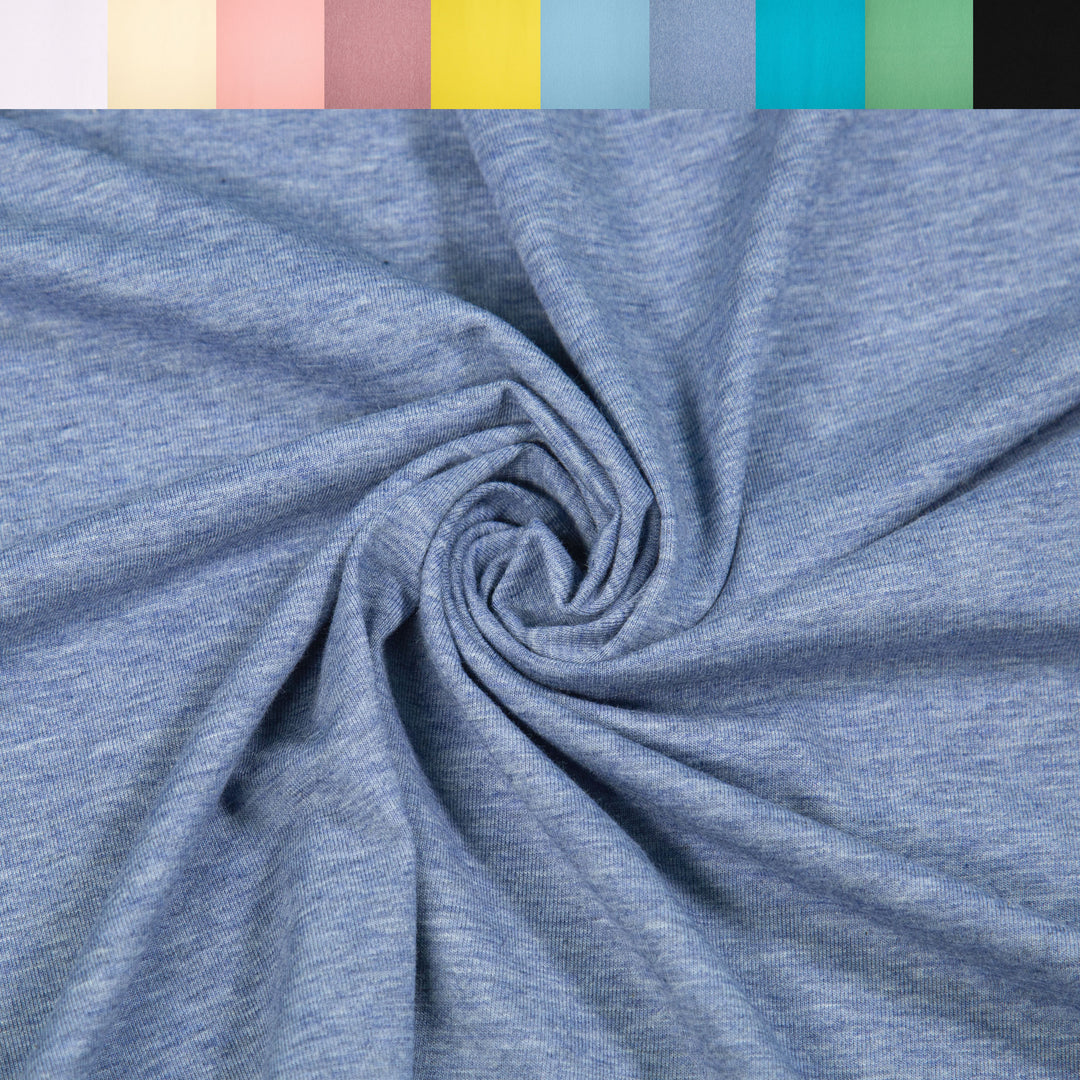 FabricLA 10 oz Cotton Spandex Jersey Fabric – Soft, Stretchy Knit Fabric for T-Shirts and Apparel