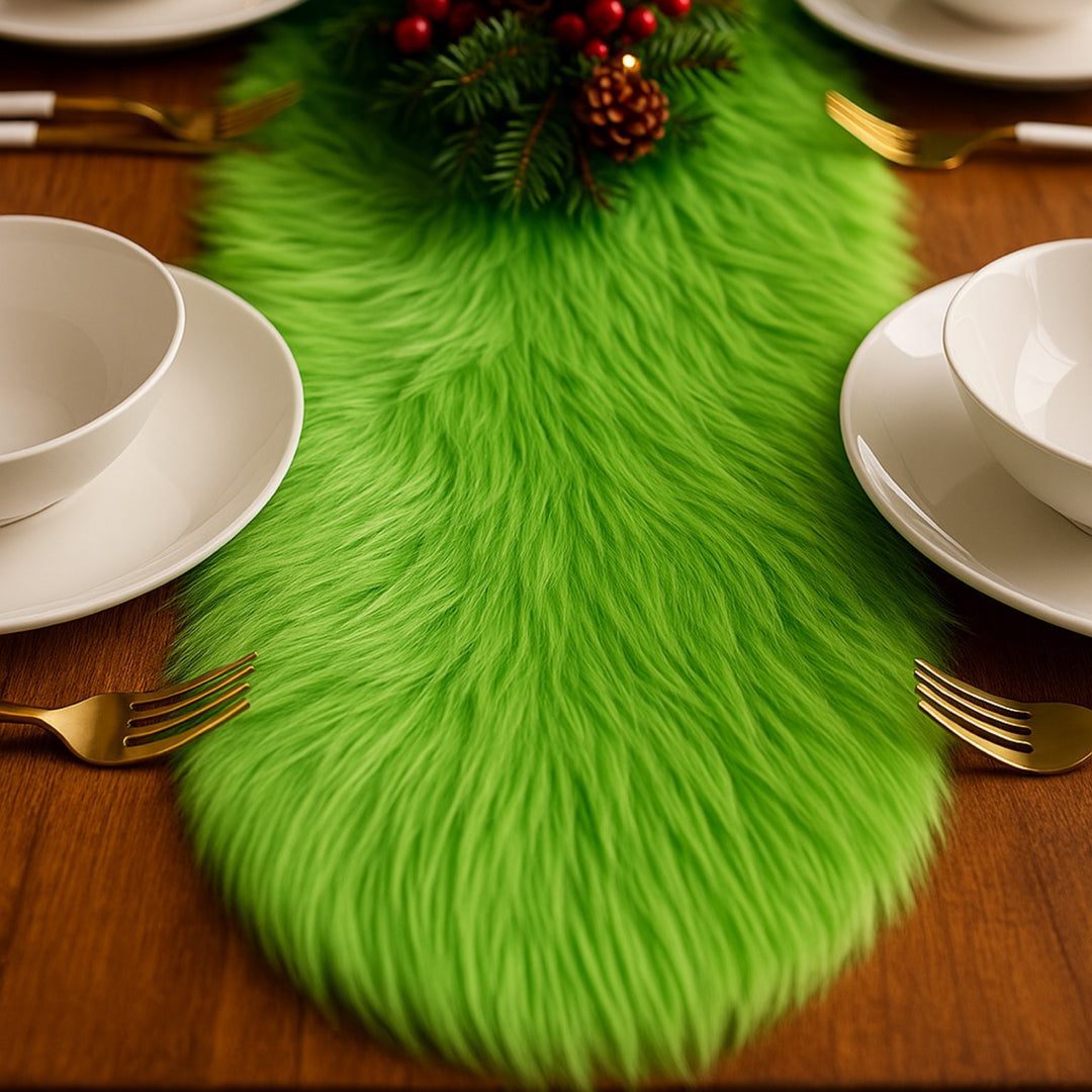 Faux Fur Table Runners – Elegant Decor for Every Occasion - Baby Pink