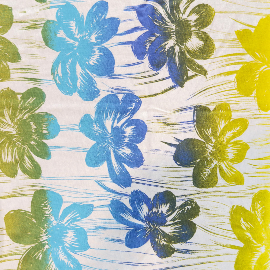 Floral Cotton Jersey Knit – 100% Cotton, 160 GSM, 58/60" Wide (By the Yard)